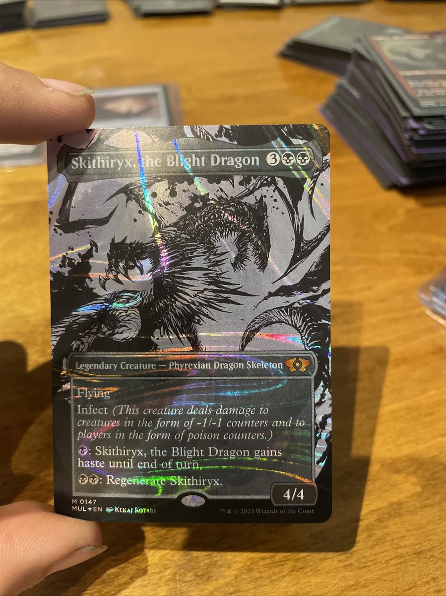 MTG Skithiryx, the Blight Dragon HALO FOIL March Machine