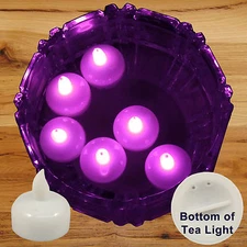 36 Flameless Floating LED tealight Candle Battery operated Pink tea lights
