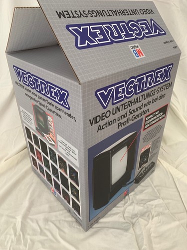 Vectrex Empty Console Box Only & Cardboard "Polys" Set German - Picture 5 of 8