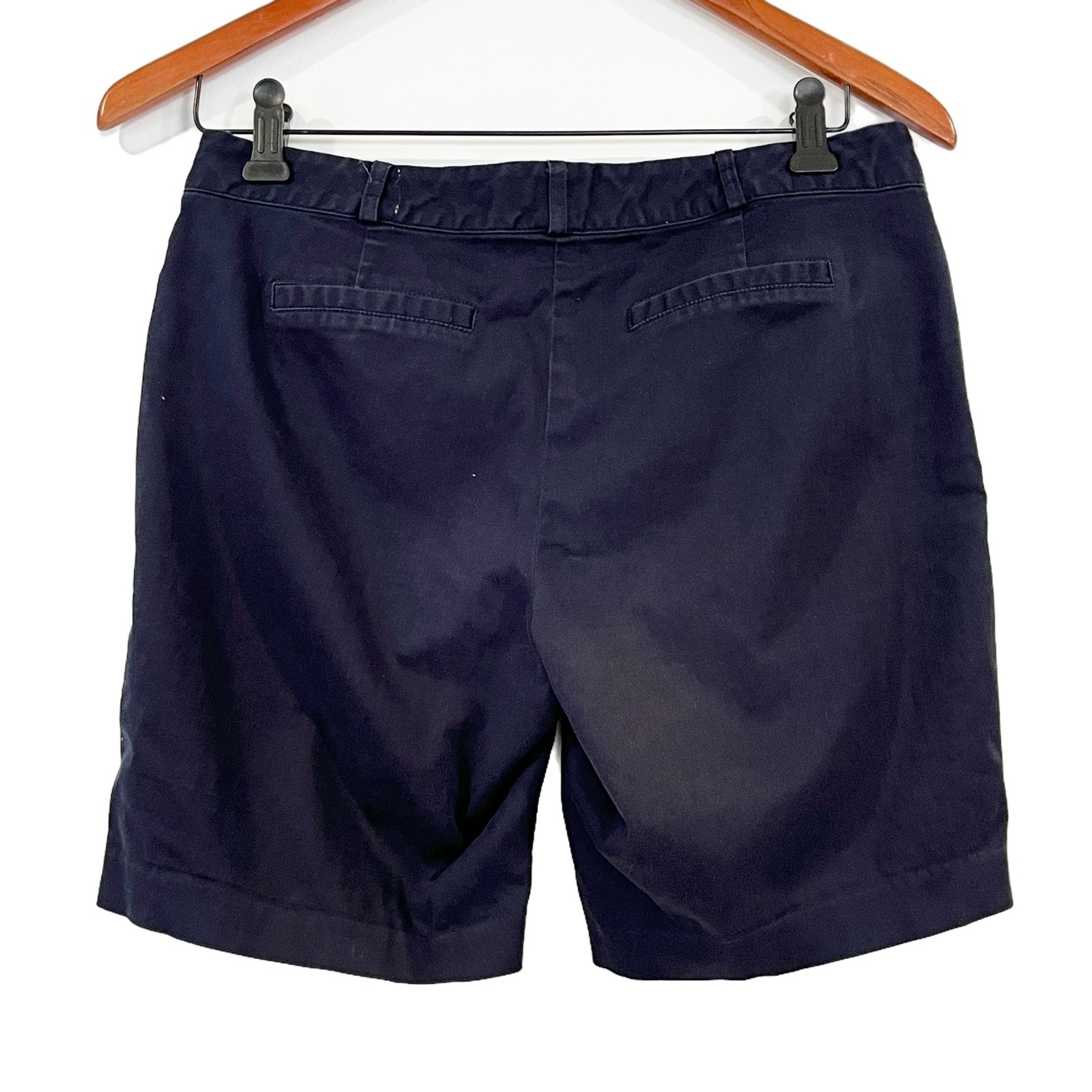 Michael Kors Navy Blue Shorts Size 4 Zip Pockets 8" inseam Summer Vacation thumbnail 5