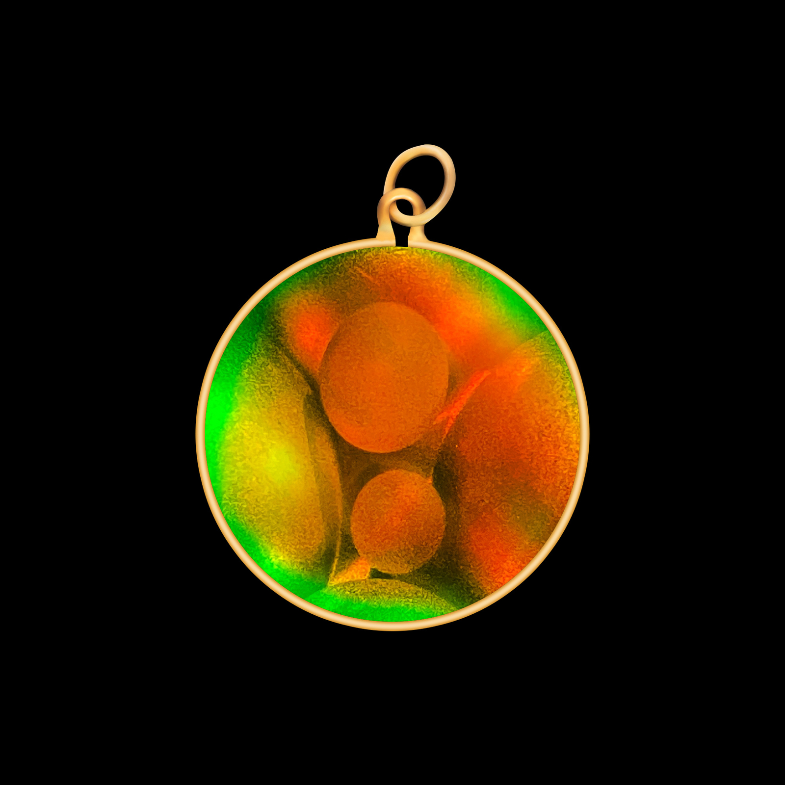 9ct Gold Hologram Pendant - Balls (Small) - No Chain