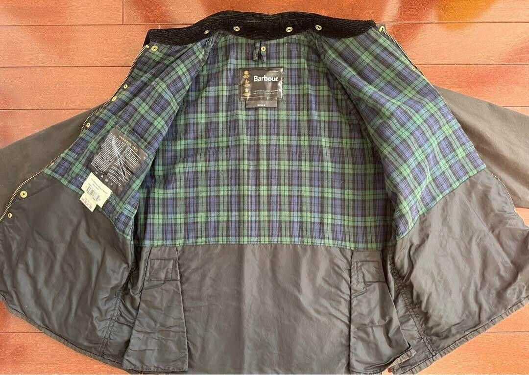 Barbour A104 BEDALE WAX Oiled Jacket black size C40 men 80s Barbour A104 BEDALE WAX Oiled Jacket black size C40 men 80s