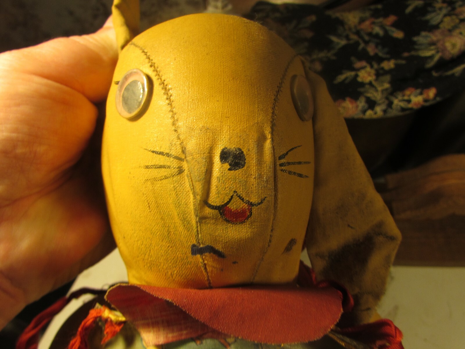 Vintage 1950'S Vinyl Stuffed animal, Bunny Gem
