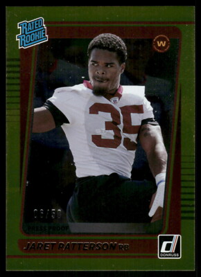 2021 Donruss #298 Jaret Patterson Press Proof Gold