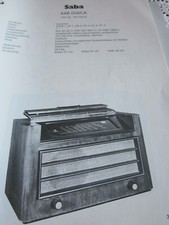 Wiring Diagram Radio Saba 448 GWLK, 1937