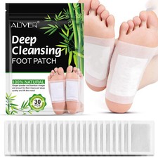 10PCS Foot Detox Patches Pads Toxins Deep Cleansing Herbal Bamboo Organic Pad US