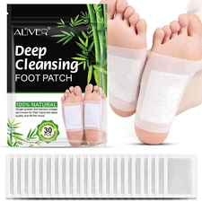 10PCS Foot Detox Patches Pads Toxins Deep Cleansing Herbal Bamboo Organic Pad