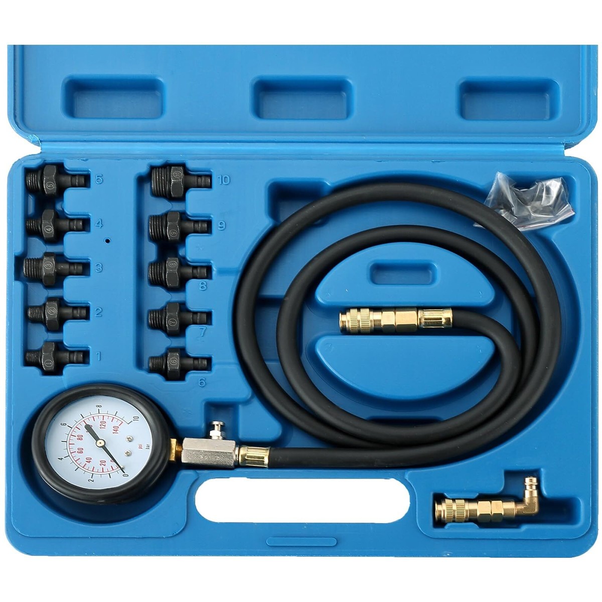 Engine Oil Pressure Tester Tool 12pcs Gauge 0 To 500psi Engine Oil Pressure Tester Tool 12pcs Gauge 0 To 500psi