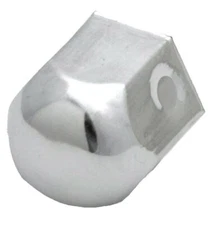 Nut Covers 1 1/8" Standard Style Chrome Steel 1 1/4" Tall GG#10140 Set of 10