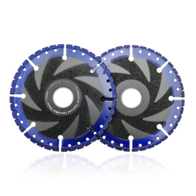 diamond cutting disc saw blade 2pcs Ø115mm Cutting All Purpose Concrete Rebar