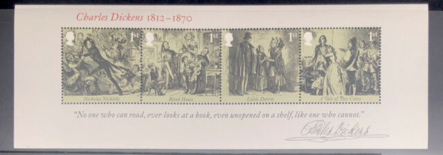 GB 2012 MINT MNH Charles Dickens MINIATURE Mini Sheet SG MS3336 - FREE UK P&P GB 2012 MINT MNH Charles Dickens MINIATURE Mini Sheet SG MS3336 - FREE UK P&P