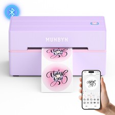 MUNBYN Bluetooth Thermal Label Printer, 130B Wireless 4x6 Shipping Label Printer