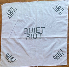 Bandeau bandana vintage QUIET RIOT tapisserie drapeau bannière écharpe violet concert swag