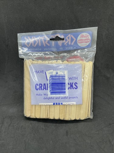 Vtg Original FORSTER Worlds Fair Brand Craft Sticks Idea Book Included NOS HTF - Picture 6 of 9