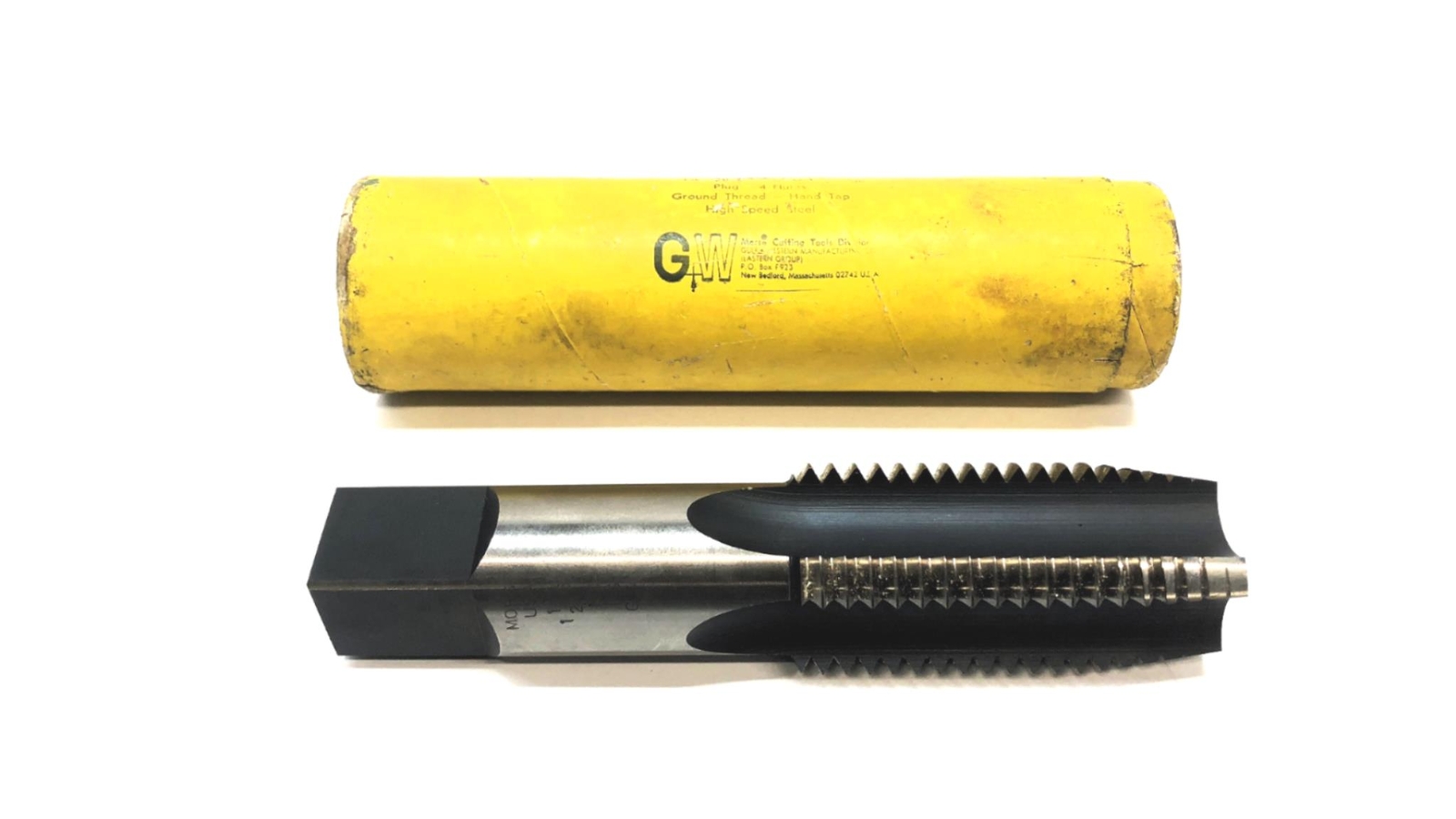 GW Morse 1-1/2 INCH - 6 NC HS GH4 Plug 4 Flute Ground Thread Hand Tap ...