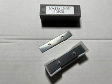 Rectangle 60mm Double Edge Carbide Insert Blades 60 x 12 x 1.5mm PKG OF 10