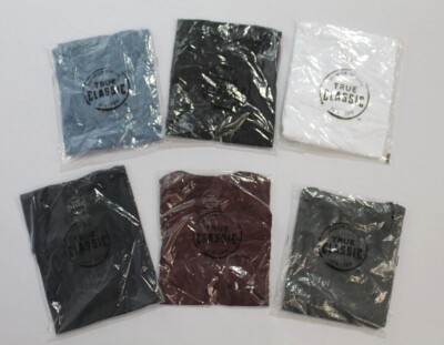 True Classic Men's Short/Long Sleeve Crew Neck Tees Assorted Colors & Sizes