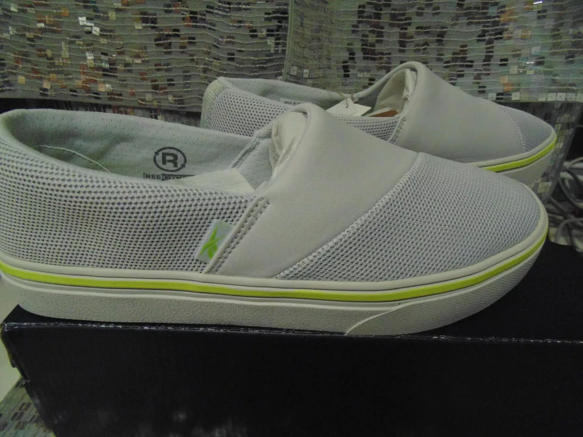 Reebok Women s Katura Slip on Walking Shoes Gray Recycled