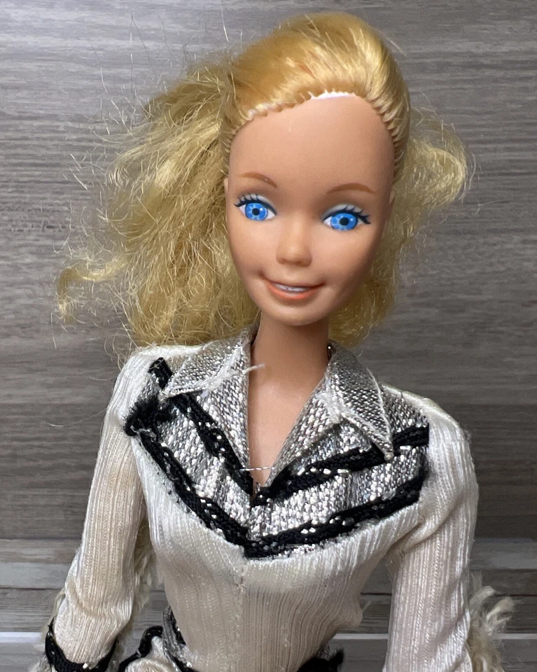 RARO!! Barbie occidental 1980 (europea) ¡con cara de superestrella! ¡Sin guiño! Botas Plus Foto 2 de 4