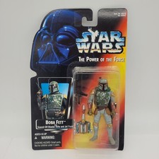 Vintage 1995 Star Wars The Power of the Force Boba Fett Carded Action Figure