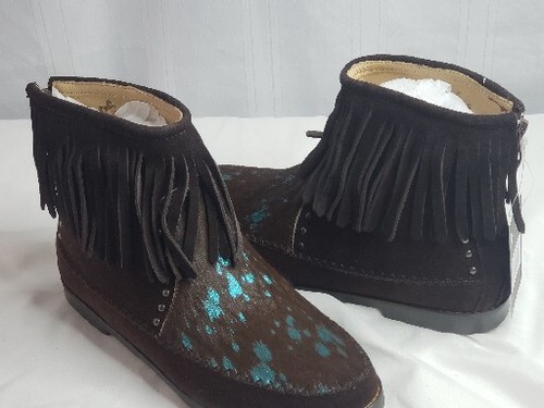 Stivali mocassino donna Montana West taglia 9 nuovi con scatola tacco zip - Foto 6 di 14