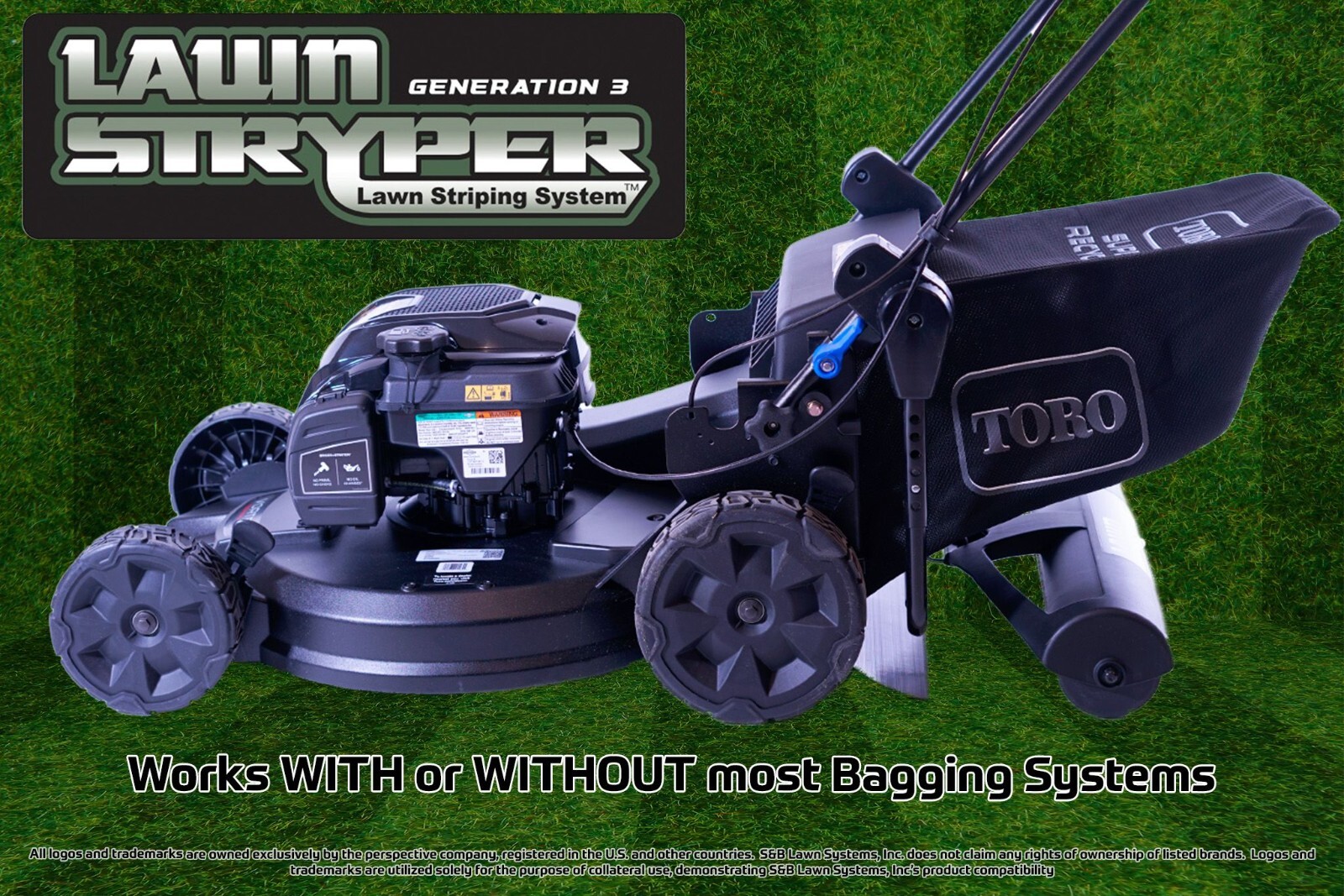 Generation 3 Lawn Stryper Lawn Striping System for 2022" Toro Mowers