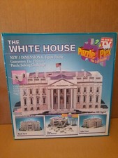 1994 Puzzle Plex White House 350 Piece 3D Puzzle Sealed New MADE IN USA RARE