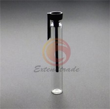 50 EMPTY SMALL GLASS PERFUME SAMPLE VIAL BOTTLE 1ml 2ml 3ml black/white 1PCS