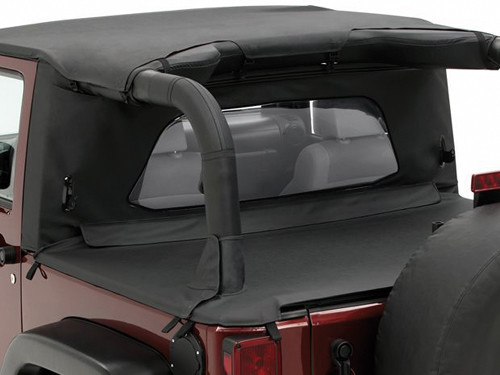 Windjammer Wrap Around noir pour rouler cheveux au vent en Wrangler JK