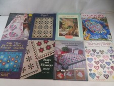 Lot of 8 Quilting Books With Patterns, Patchwork, Quilts, Ideas Mixed Lot FF