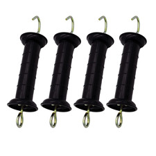 4 Pcs Plastic Electric Fence Gate Handle with Insulators with Spring