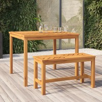 Garten Esstisch Massivholz Akazie Wetterfest Quadratisch 90X90X74 Cm