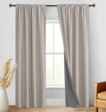 Cortinas opacas para dormitorio, cortinas opacas de 84 pulgadas de largo