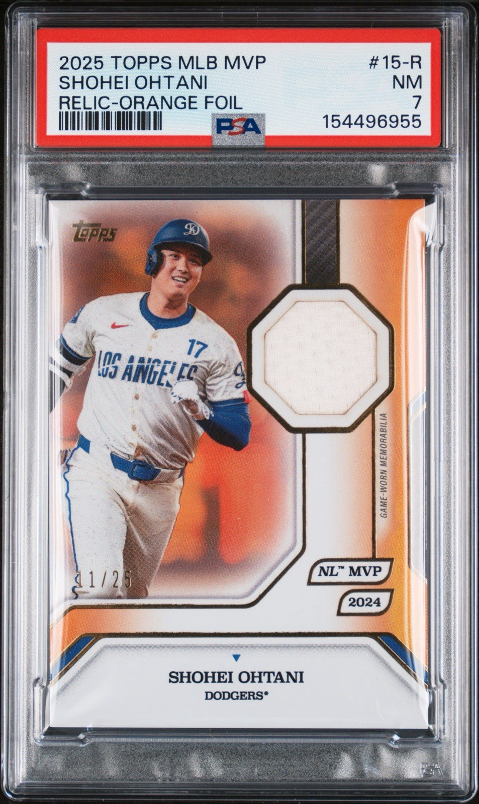 Topps Orange Shohei Ohtani front