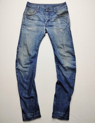 G-Star RAW Arc 3D Slim Jeans Mens 32x36 Dark Wash Denim Twisted Seam Bowed Leg