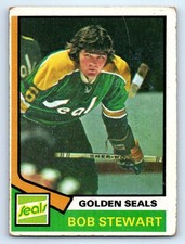 1974-75 Topps #92 Bob Stewart California Golden Seals