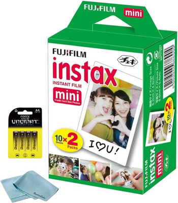Instax Mini Instant Film, 20 Shots (10 Sheets X 2)   Capture Memories Anytime, A