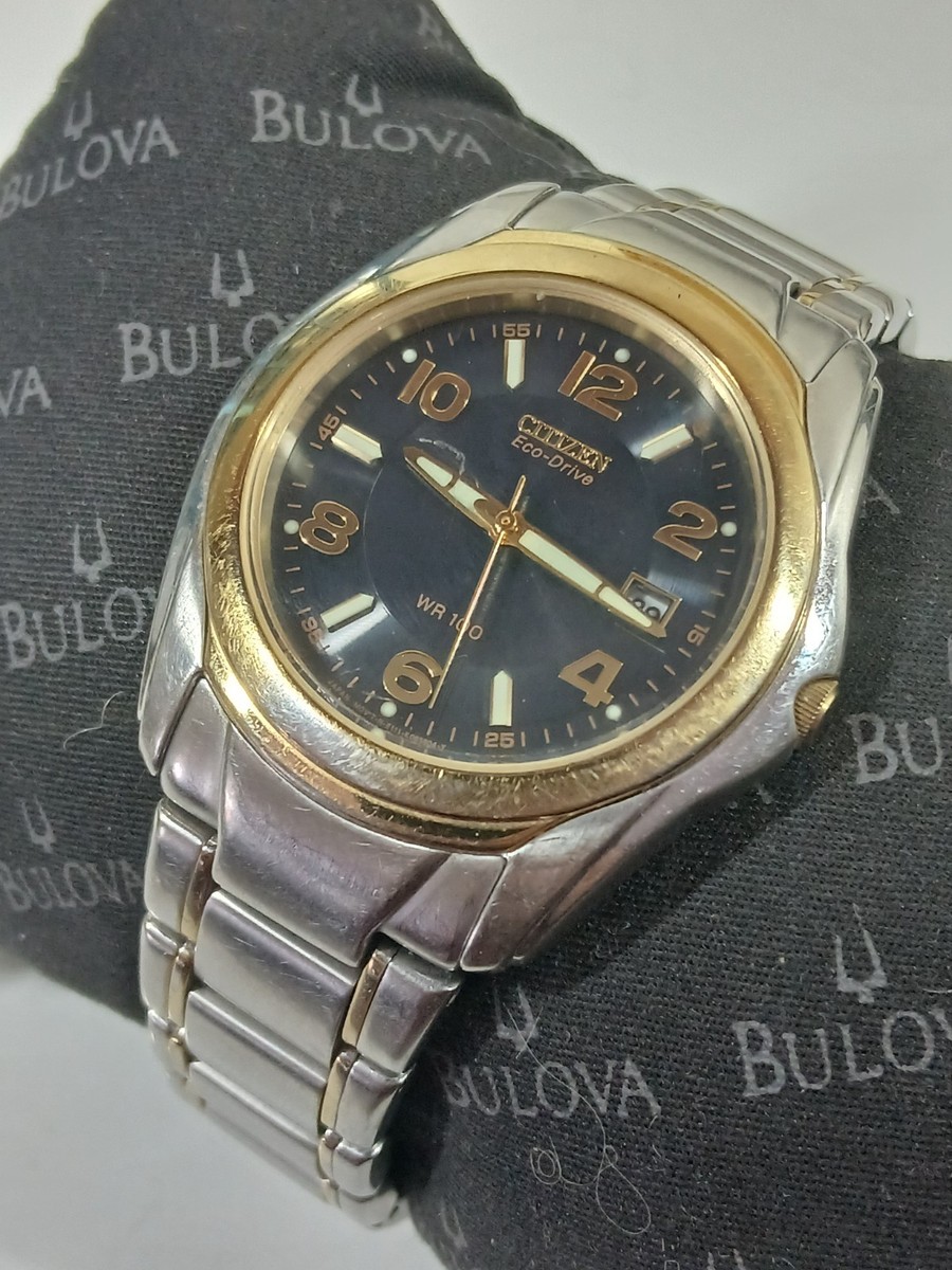 Citizen Eco Drive Titanium Sapphire Wr100 Watch E111 S068461 for