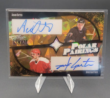 25 Leaf Metal Legends Adam Oates Mike Gartner Dual Auto 1/1 Capitals Red Wings