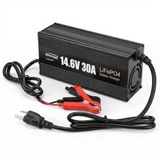 12V 30A LiFePO4 Battery Charger 14.6V Lithium Iron Phosphate Fast