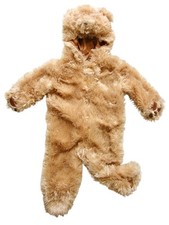 Teddy Bear Costume Tan Plush Baby Size 0-3 Mos Princess Paradise HALLOWEEN