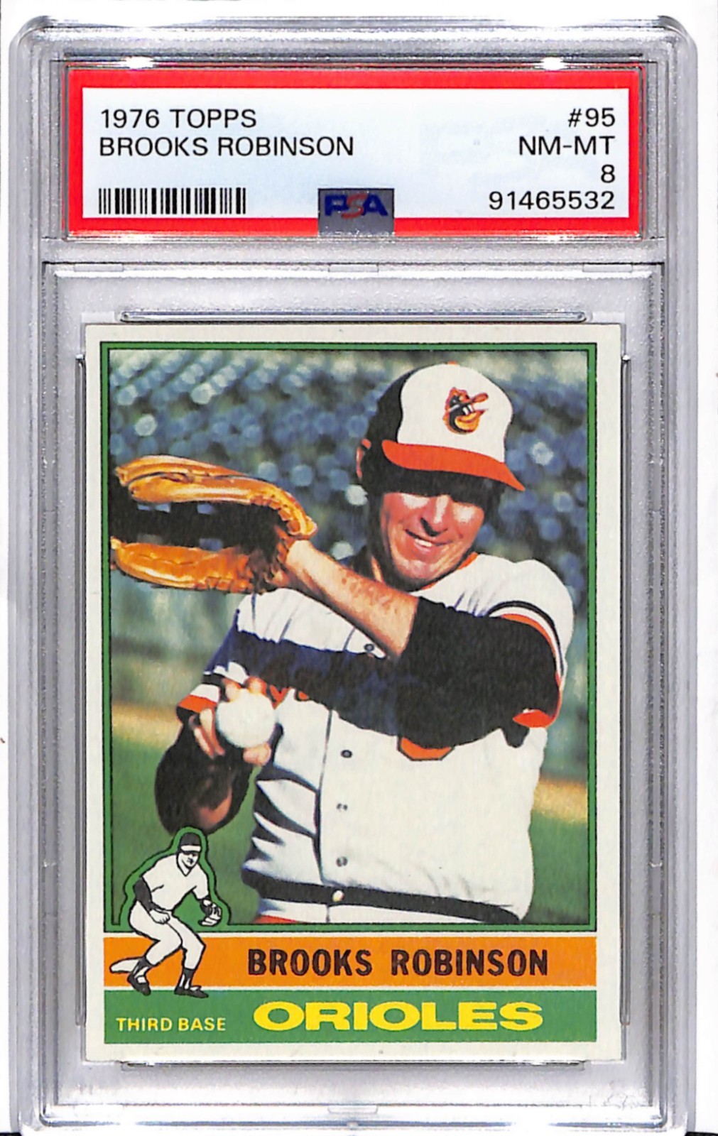 1976 Topps Brooks Robinson #95 PSA 8