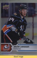 2017-18 Upper Deck AHL SPs Rainbow Foil Jacob Larsson #139 READ 3d2