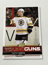 2012-13 UD Series 1 Young Guns Exclusives #202 Carter Camper Bruins 015/100