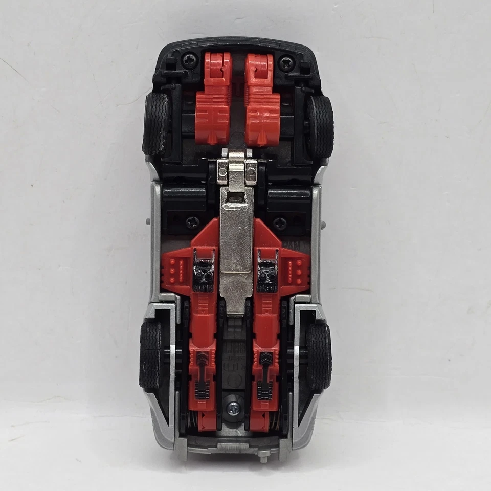 Porsche 930 Turbo Japón Bandai 1983 escala 1/37 - plateado - transformador👀 Foto 2 de 3