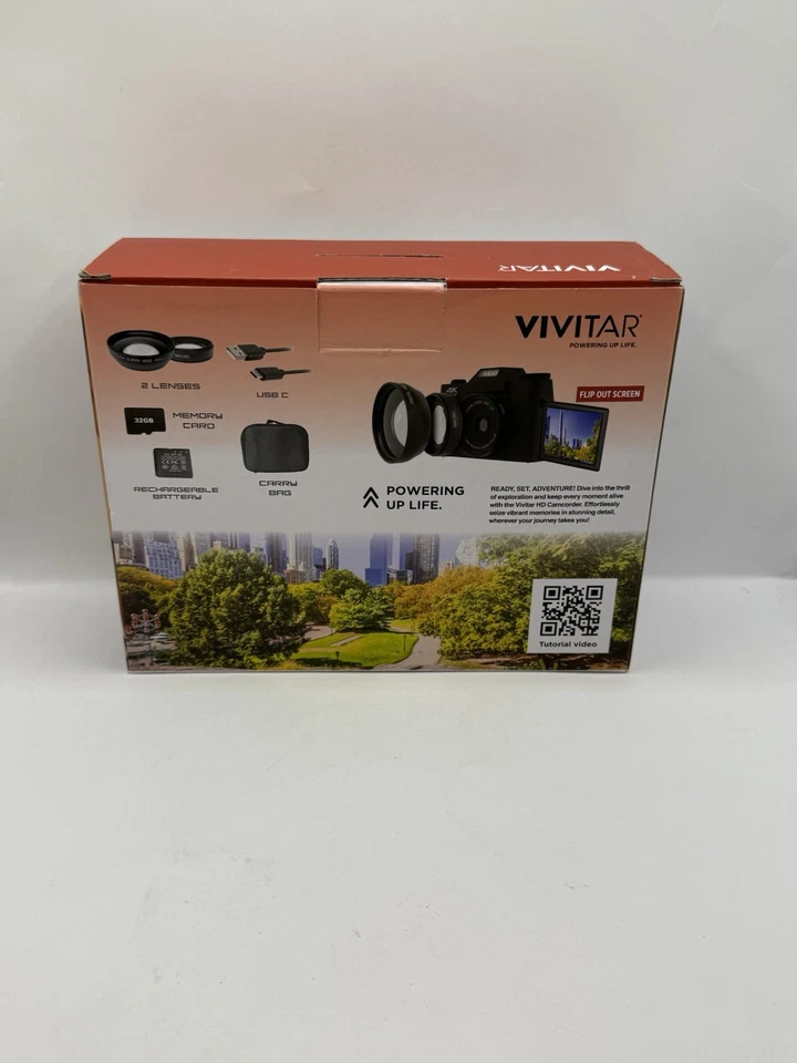 Vivitar 4K Wi-Fi Digital Camera VECXX100-BLK NIB Foto 2 de 4
