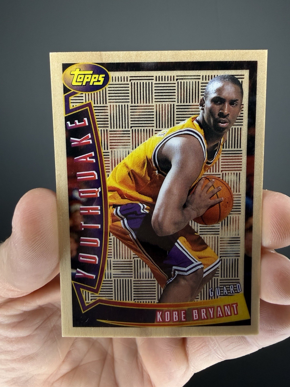 1996 Topps Kobe Bryant Youthquake Rookie RC Wooden Card
