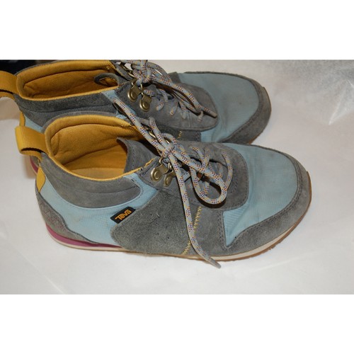 Teva Highside 84 Mid Boot Shoes Baby Blue, Gray, Yellow Women’s 6.5 - Picture 3 of 8
