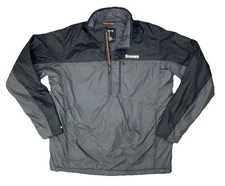 Simms Midstream Fishing Insulated Pullover 1/4 Zip Jacket Men’s L Gray Primaloft