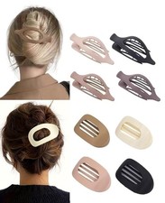 8 Pack Flat Hair Clips for Women - Duckbill Claw Clips with Strong Hold, Matte N